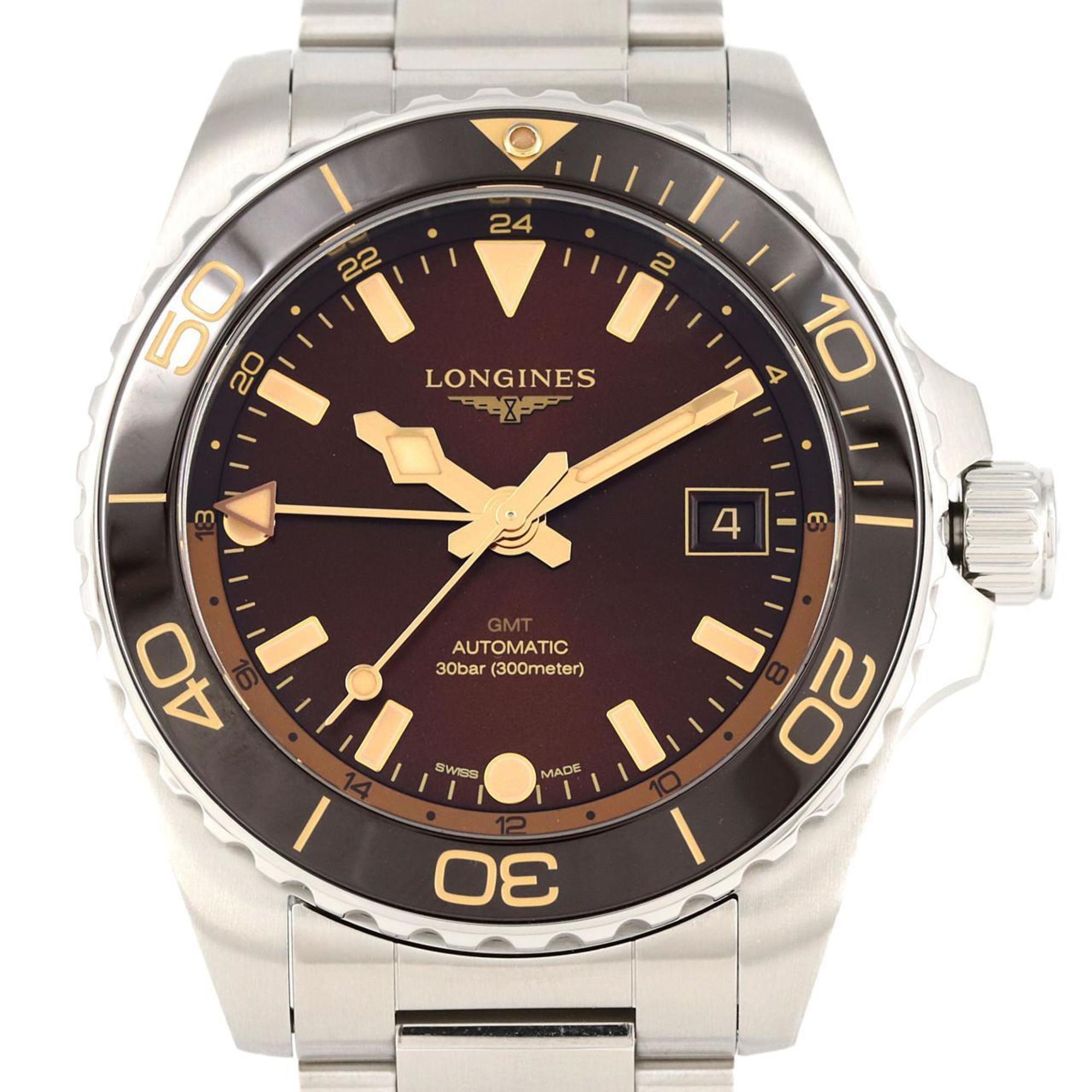Longines Hydroconquest Gmt L37904666 Stainless Steel Automatic Watch